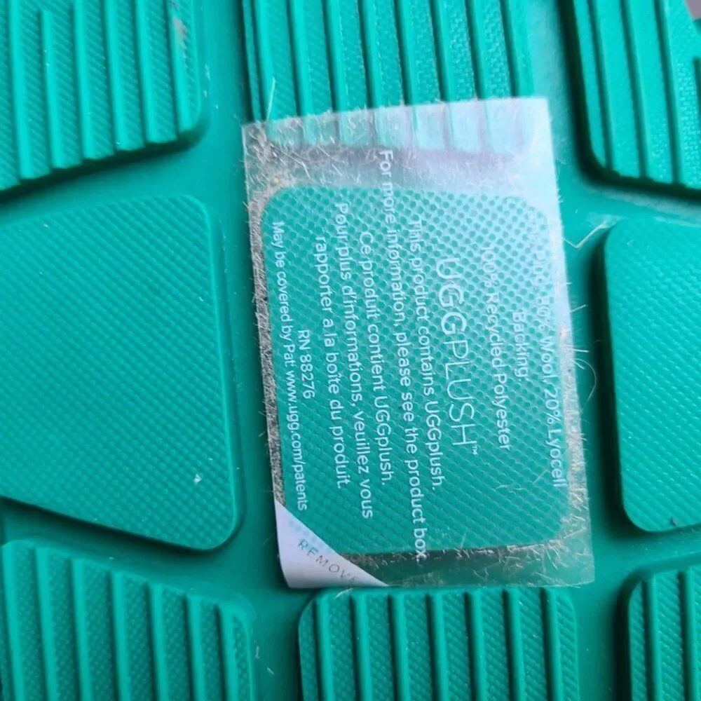 UGG Ashton Plush Emerald Green Black Waterproof Loafers size 7 NWT!